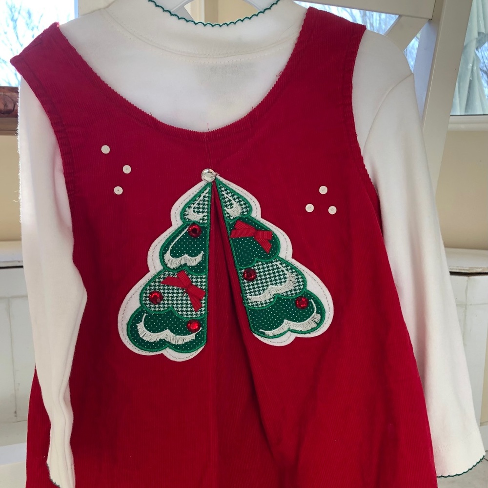 Toddler girls size 4T rare additions holiday jumper